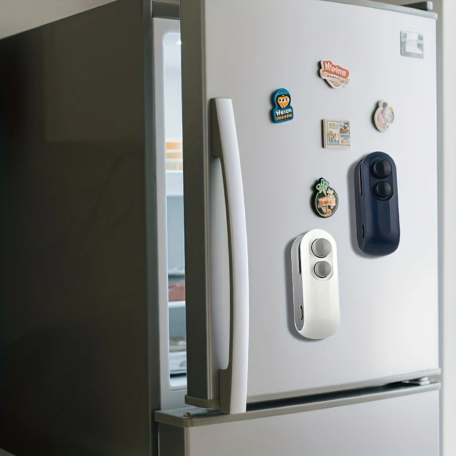 Máquina de Selagem Mini Recarregável para Sacos de Snacks, Portátil para Casa, Piqueniques e Viagens ao Ar Livre, Ferramenta Magnética para Armazenamento de Alimentos