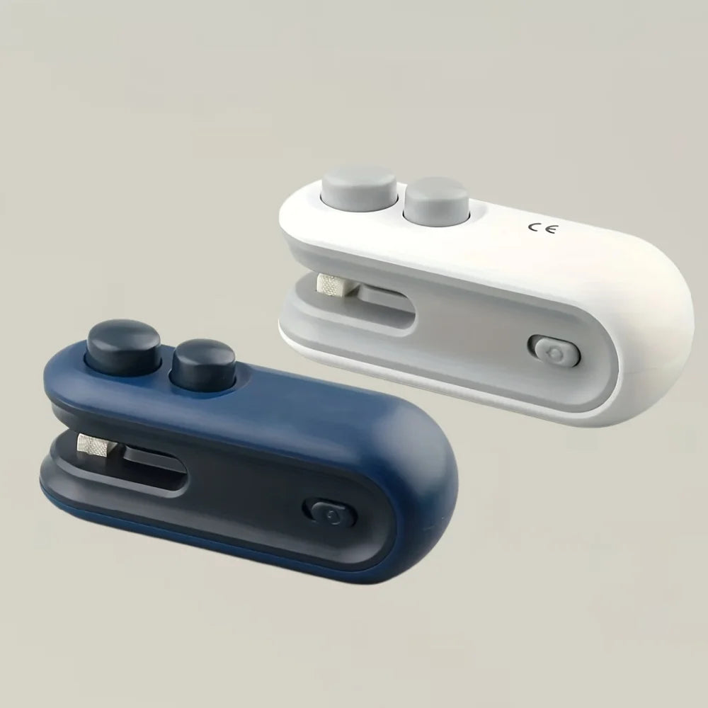 Máquina de Selagem Mini Recarregável para Sacos de Snacks, Portátil para Casa, Piqueniques e Viagens ao Ar Livre, Ferramenta Magnética para Armazenamento de Alimentos